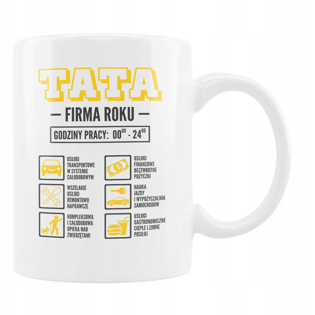 

Kubek Śmieszny Dla Taty Tata Firma Ojca