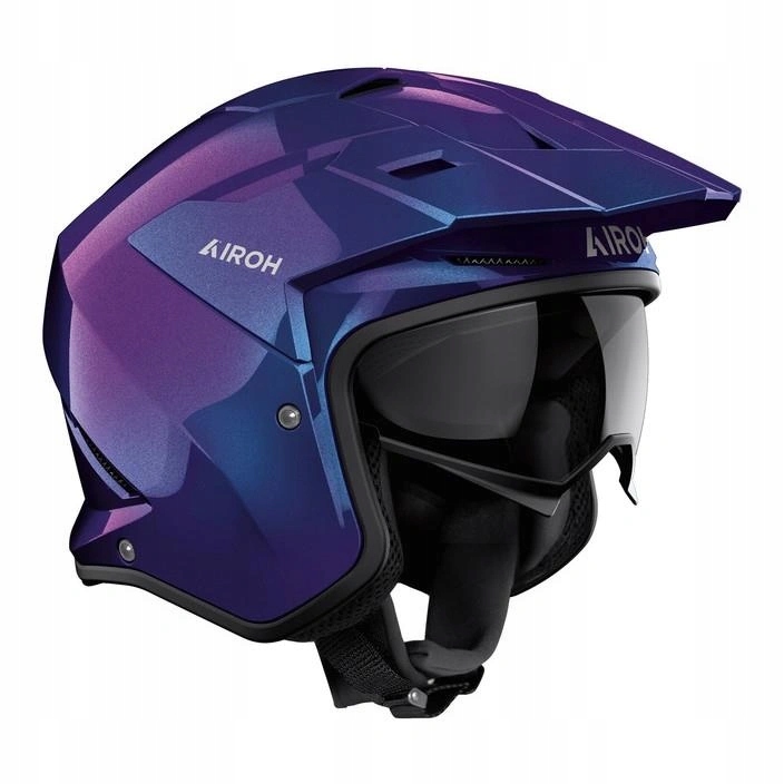 Motocyklová prilba Airoh Kombakt Shimmer Gloss fialová modrá Darčeky