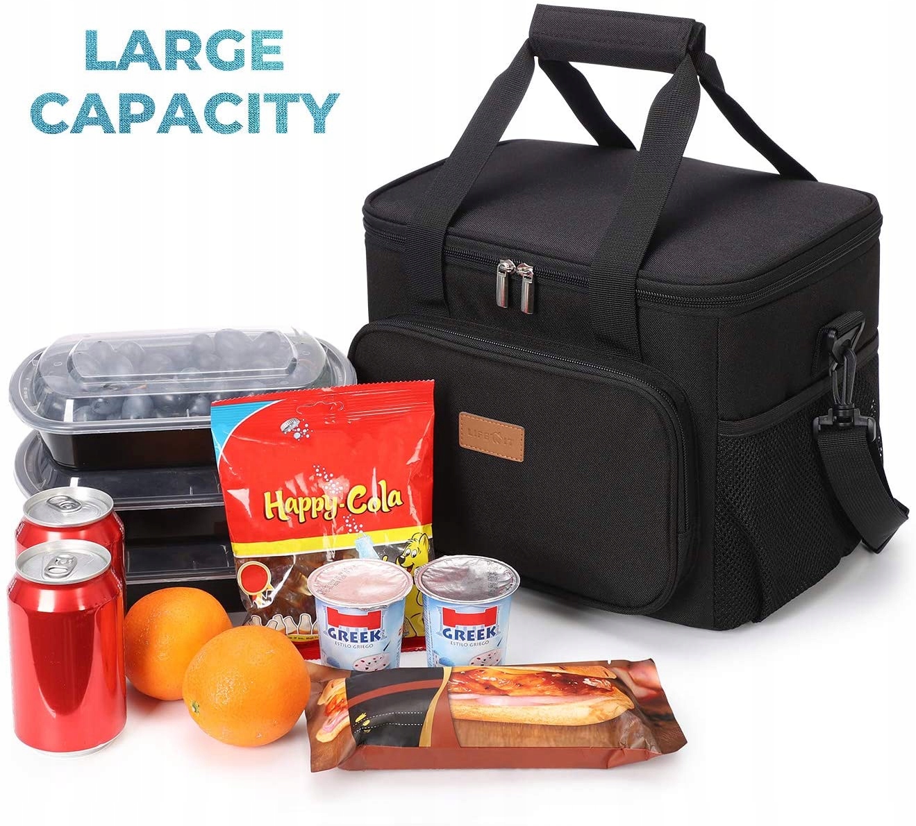 65. Torba termiczna Lifewit LIFEWITBLACK czarny 15 l