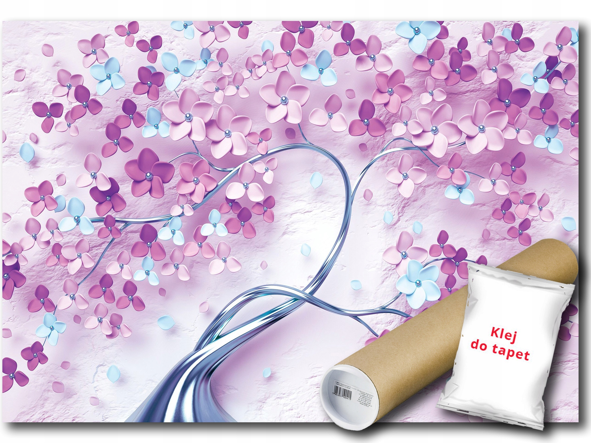 Fototapeta Flizelina Dřevo Květiny 3D 368x254