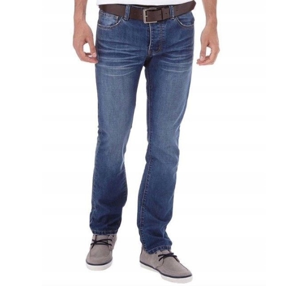 

Firetrap Blackseal spodnie Straight W32 R + Pasek