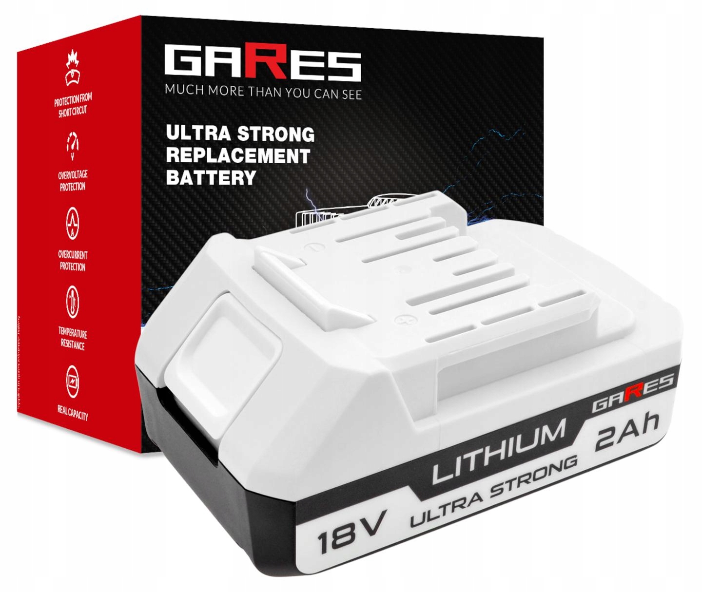 Akumulátor Gares pro Makita BL1811G BL1813G BL1815G 196367-3 18V 2,0Ah