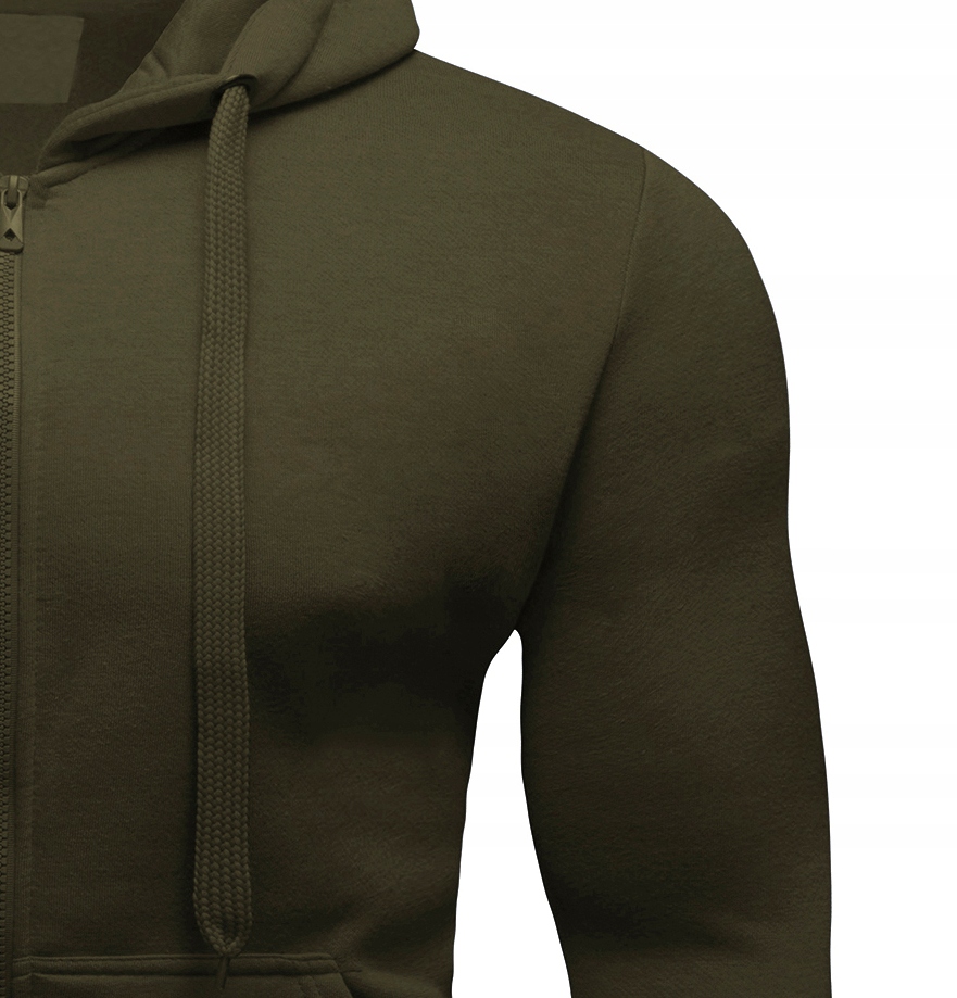 BL08 r. XL GŁADKA ROZPINANA BLUZA Z KAPTUREM Materiał dominujący bawełna