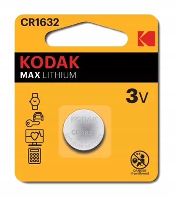 

Bateria Litowo-manganowa Max CR1632 3V Kodak 2 szt