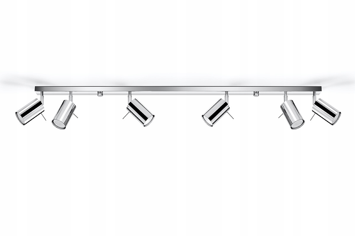Plafon RING 6L chrom Listwa GU10 SL.0732 SOLLUX