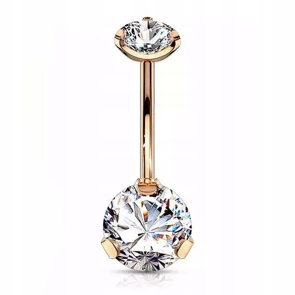 

Kolczyk Do Pępka Rose Gold Tytanowy 1,6/10/5/8