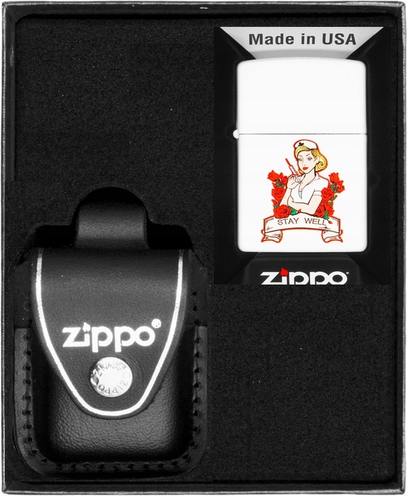 Sada Zippo Zapalovač Tatto Nurse Design Dárkový No3