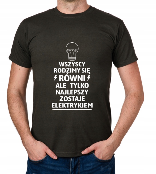 

koszulka Dla Elektryka Elektryk Pomysł prezent