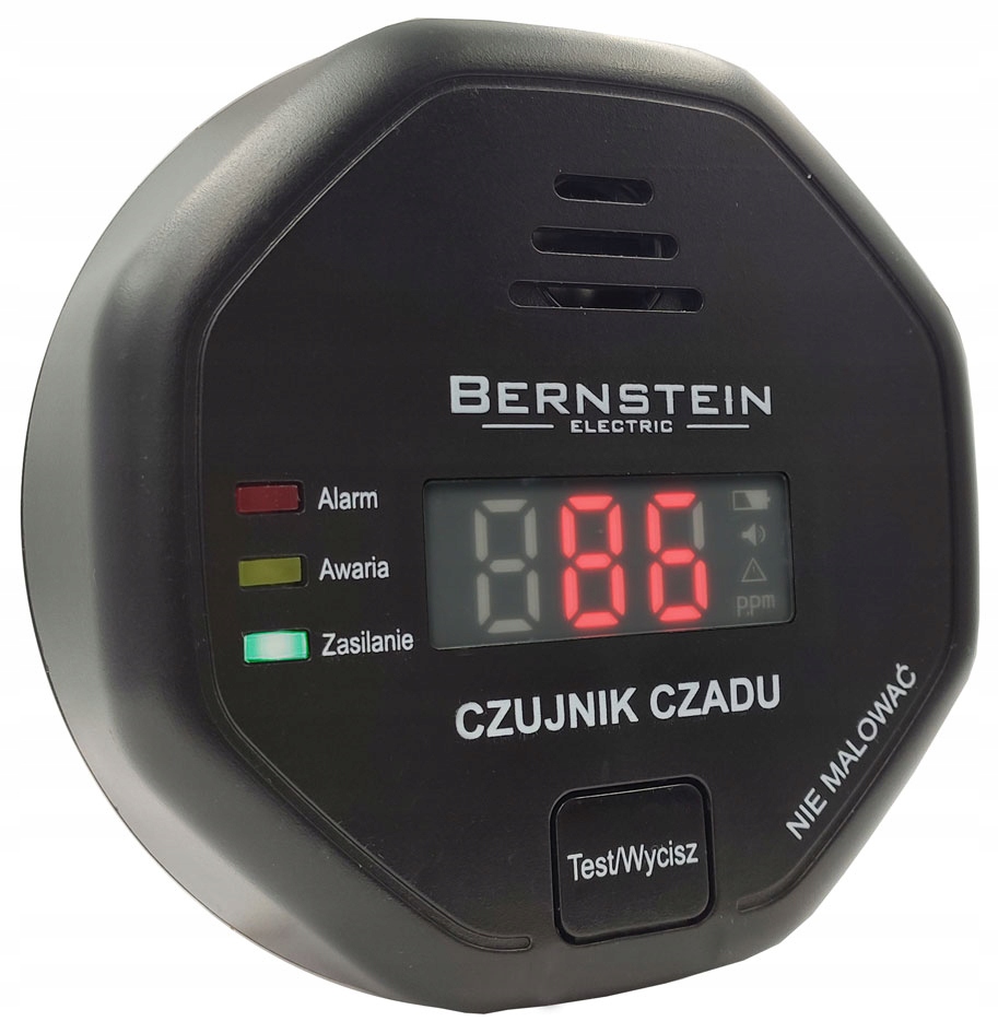 

Czujnik Czadu Detektor Tlenku Węgla Co LCD Czujka