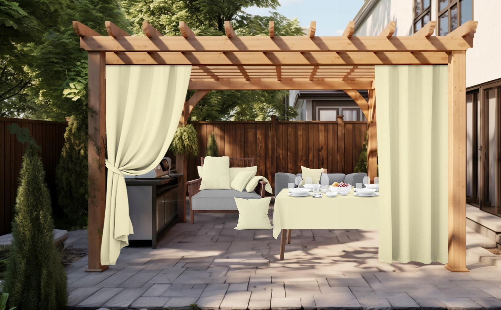 ZASŁONY OGRODOWE 155x180 DO ALTANY TARASU OGRODU Producent HomeView