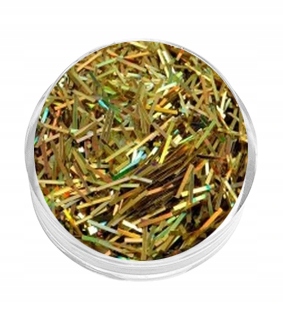 NITKI NA PAZNOKCIE ZŁOTY HOLOGRAM NR 7