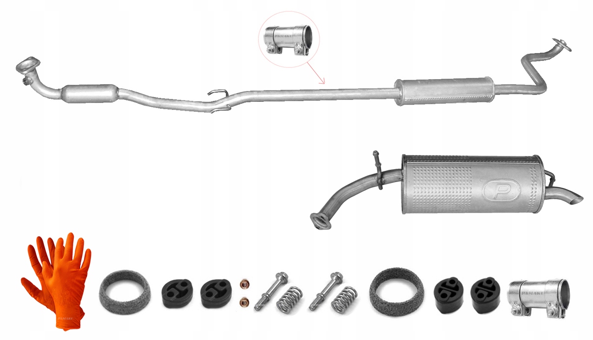 Toyota Yaris 1.3i 16V 64kW (2002-10/2005) Tlumič