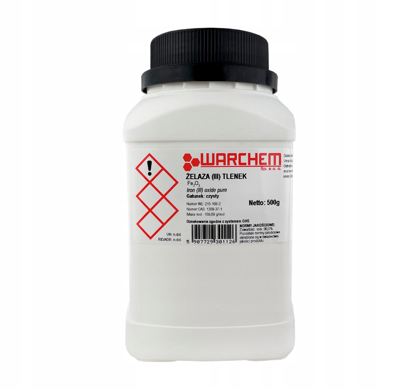 

Tlenek Żelaza (III) Czerwony czysty 500g