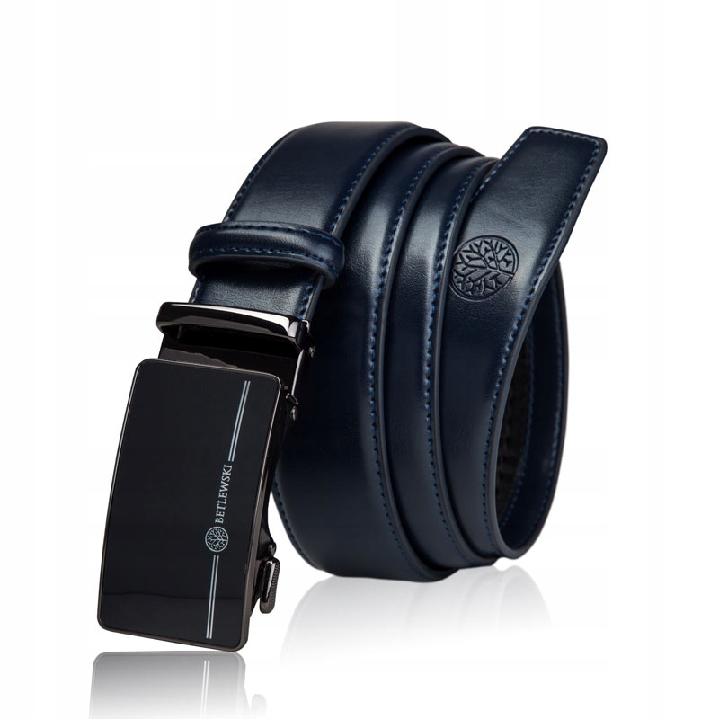 PASEK SKÓRZANY MĘSKI AUTOMATYCZNY KLAMRA BETLEWSKI