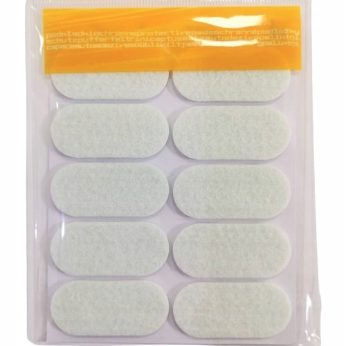 

podkładki filcowe pod meble (20x44) -10szt Białe