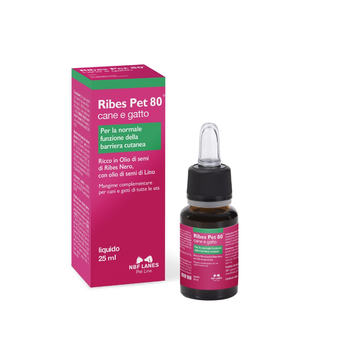 Ribes Pet 80 krople dla kota, dla psa 25 ml Nbf Lanes
