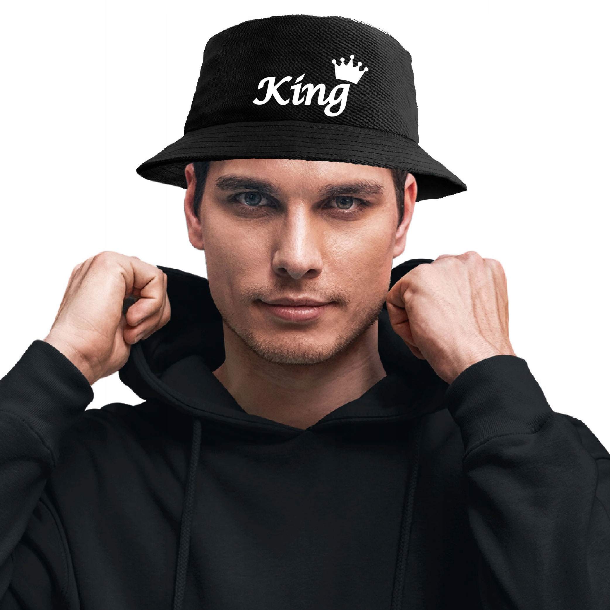 

Królewski Kapelusz Bucket Hat Z Nadrukiem King