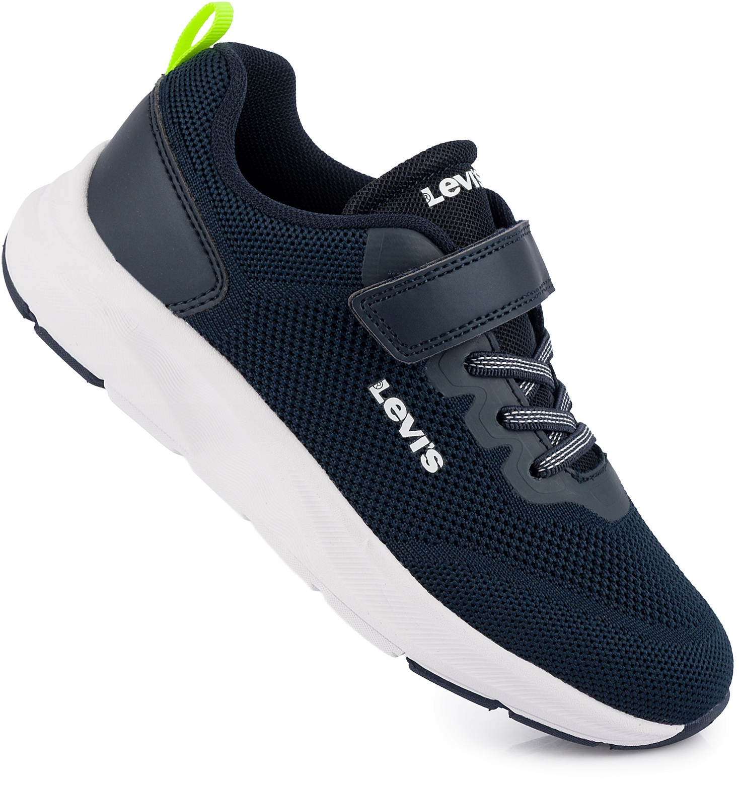 LEVI'S DZIECIĘCE BUTY SNEAKERSY SPORTOWE GRANATOWE LEKKIE NA RZEP