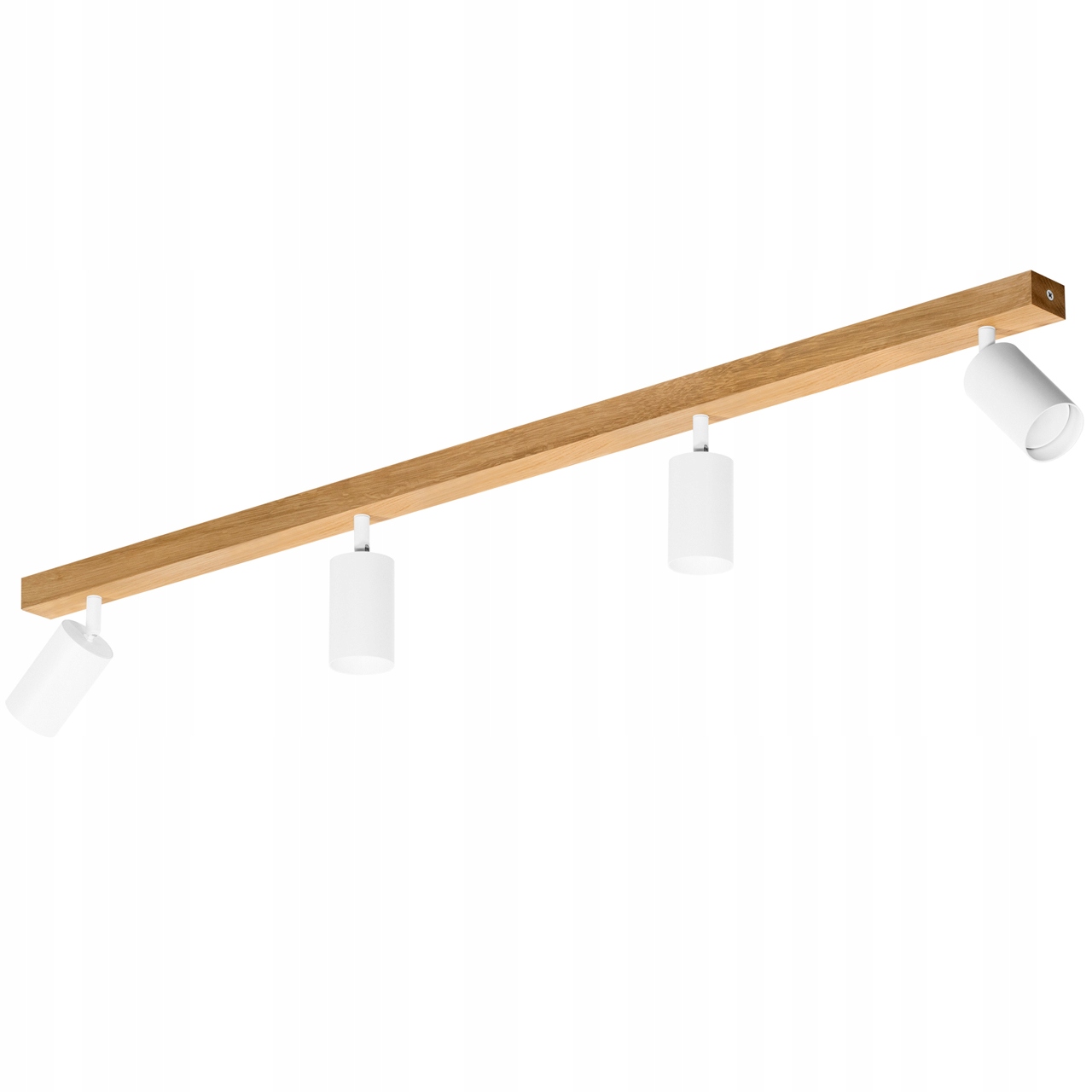 Stropné Svietidlo Led stropná lampa Dubová Modern 90 cm GU10 Biela Pohyblivá Nástenná