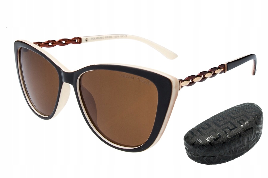 

Okulary Polaryzacja damskie etui Riza Brown Cr V32