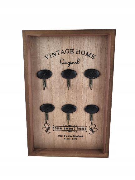 

Drewniany Wieszak Na Klucze 20x30CM