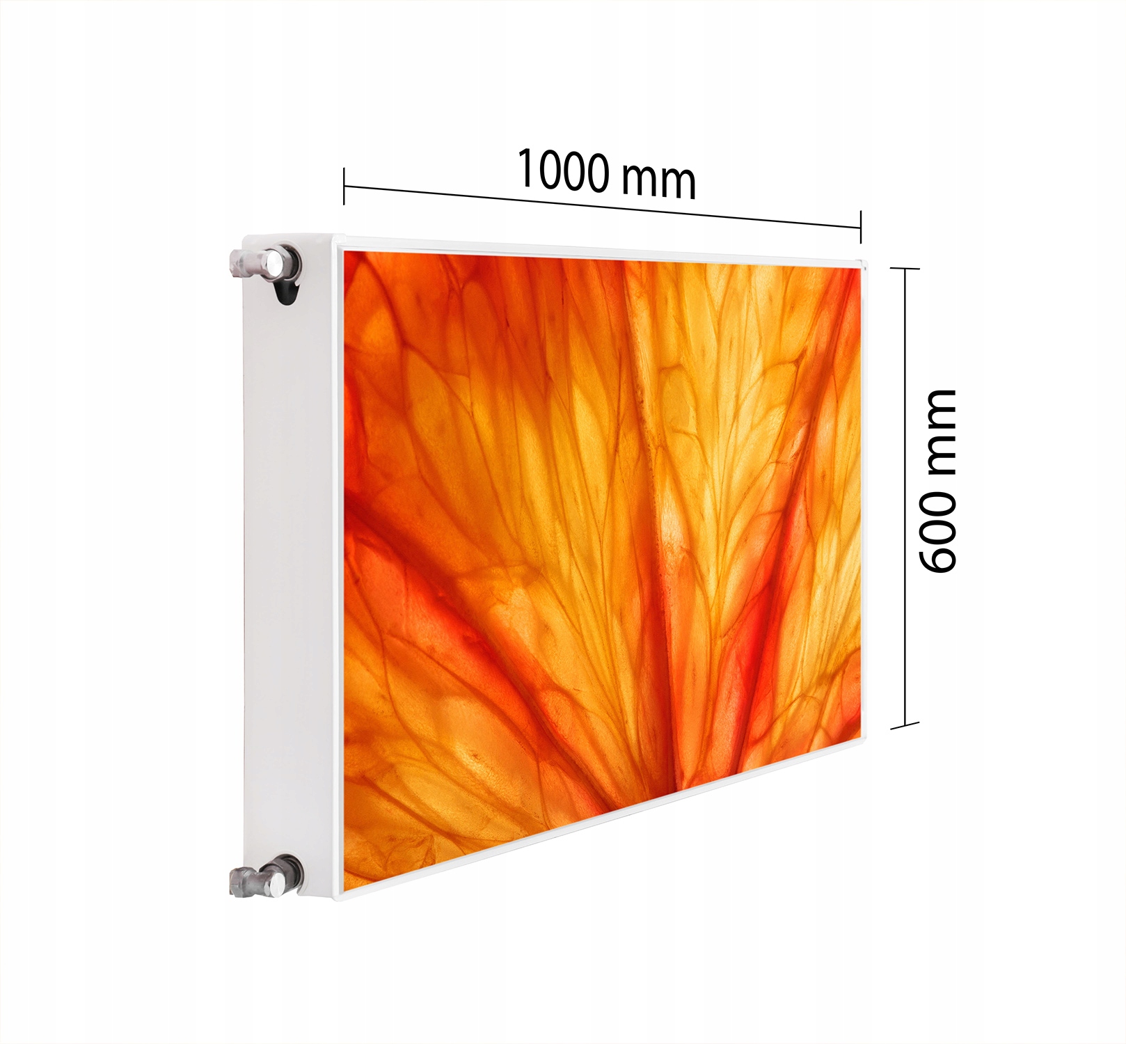 Kryt Na Radiátor Maskovač 100x60 Listy Podložka Magnet