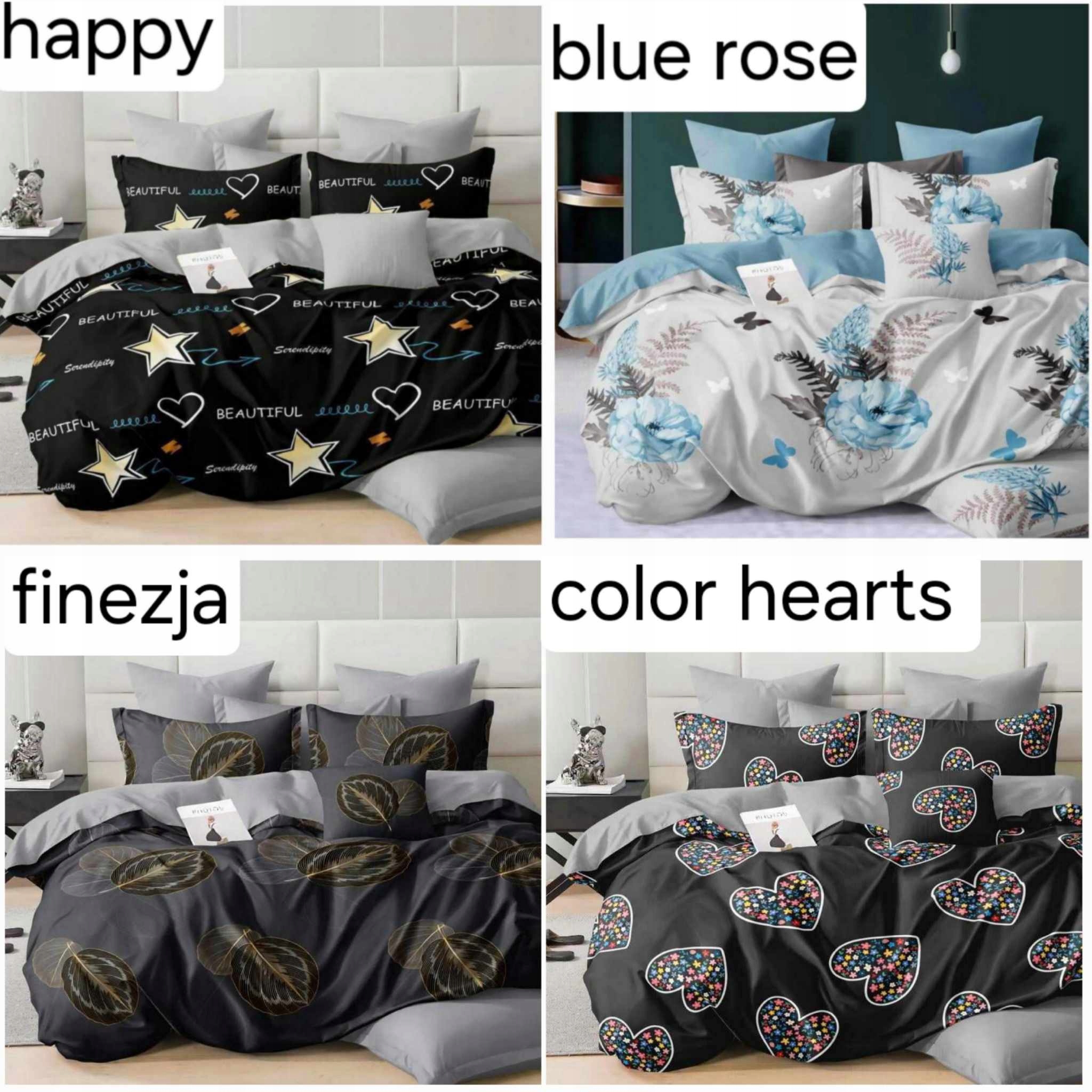 KOMPLET POŚCIEL 160X200 + PRZEŚCIERADŁO 4 części Szerokość poszewki na kołdrę 160 cm