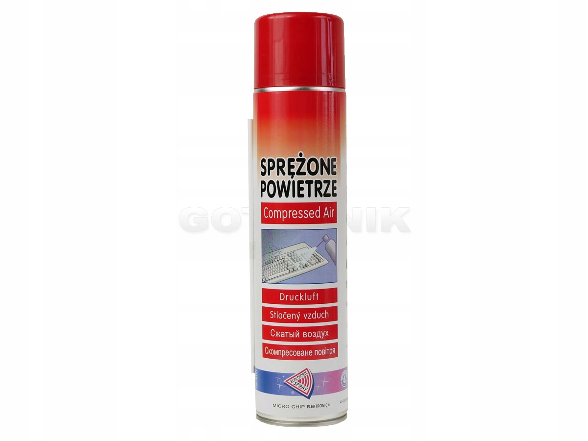 

Sprężone powietrze 600 ml z rurką usuwa kurz