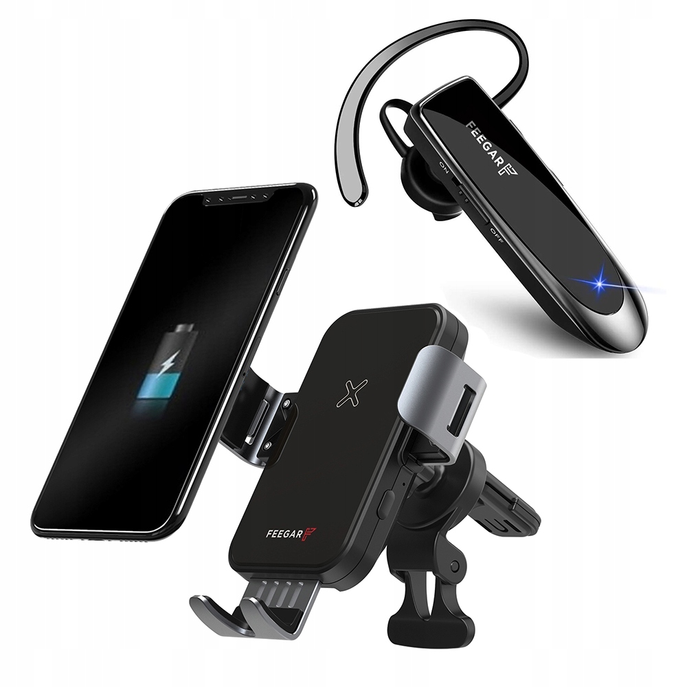 Bluetooth 5.0 slúchadlá Feegar držiak do auta