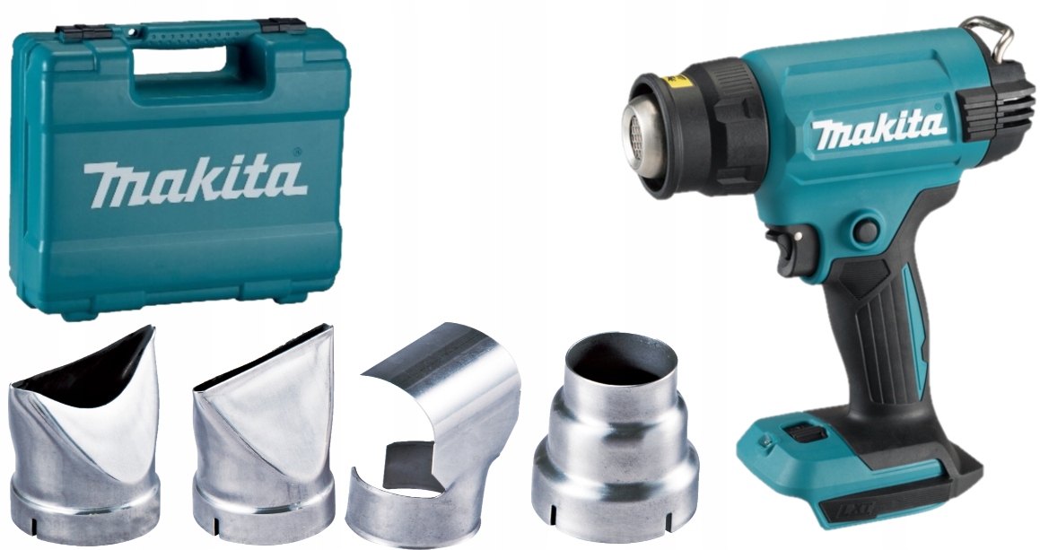 

Makita DHG181ZK Opalarka Akum 18 V Walizka 4 Dysze