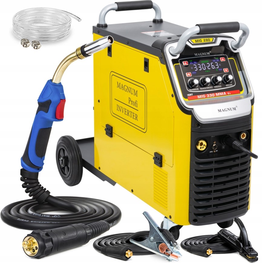 Invertorová Svářečka Invertor Mig Mag Mma Magnum 330A 400V Igbt 4X4 Led