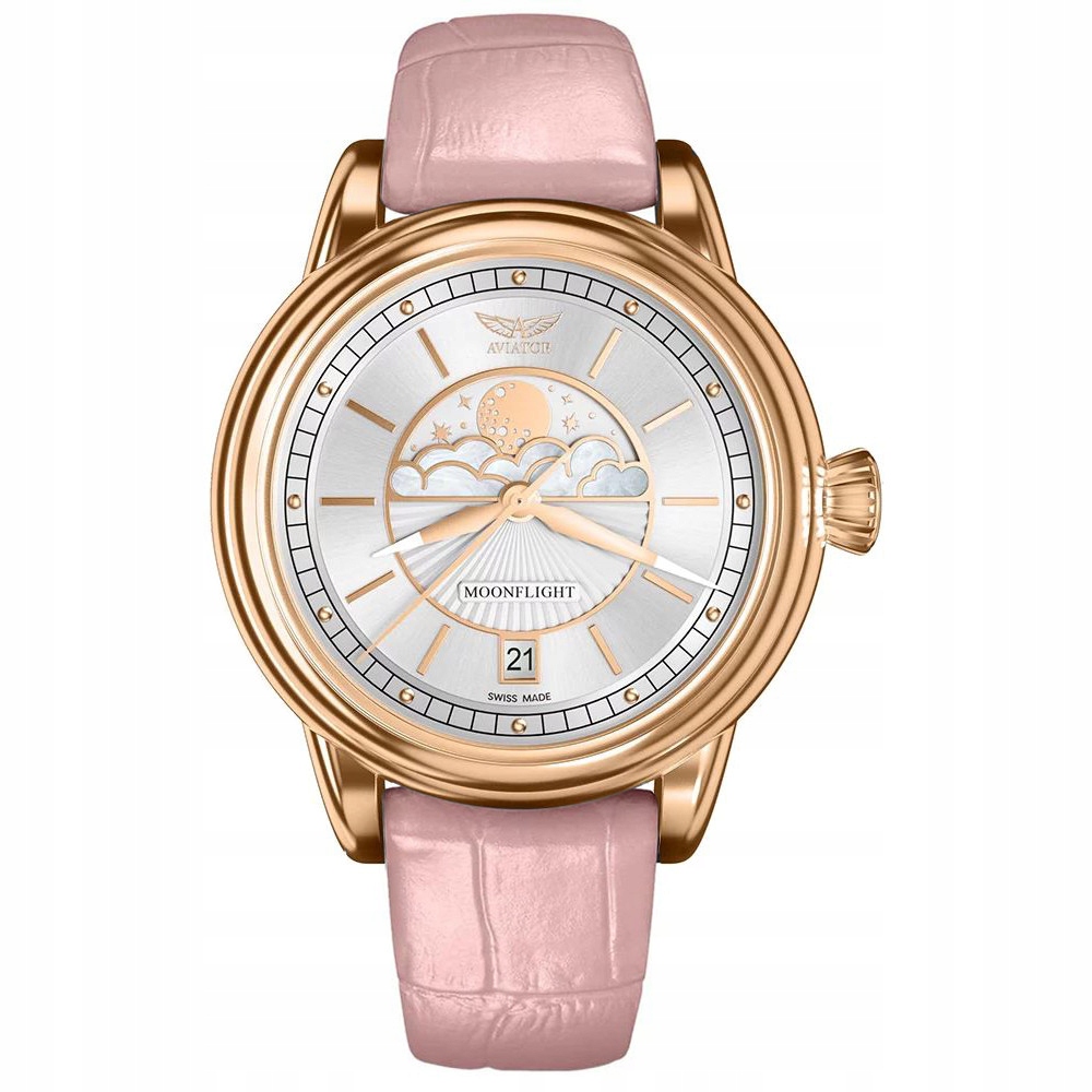 Dámské hodinky Aviator V.1.33.2.251.4PM růžové