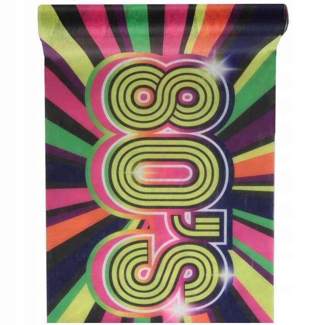 

Bieżnik Lata 80 neonowy Kolorowy retro 3m