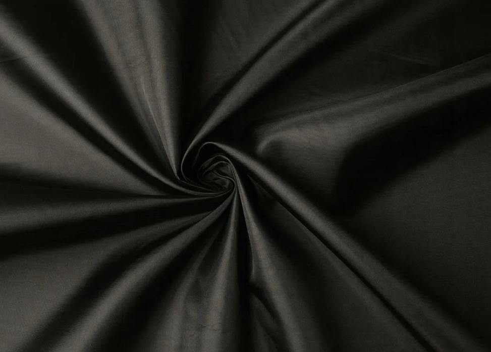 100 bm Černá Podšívka hladká Podšívková tkanina Materiál oděvní bundy