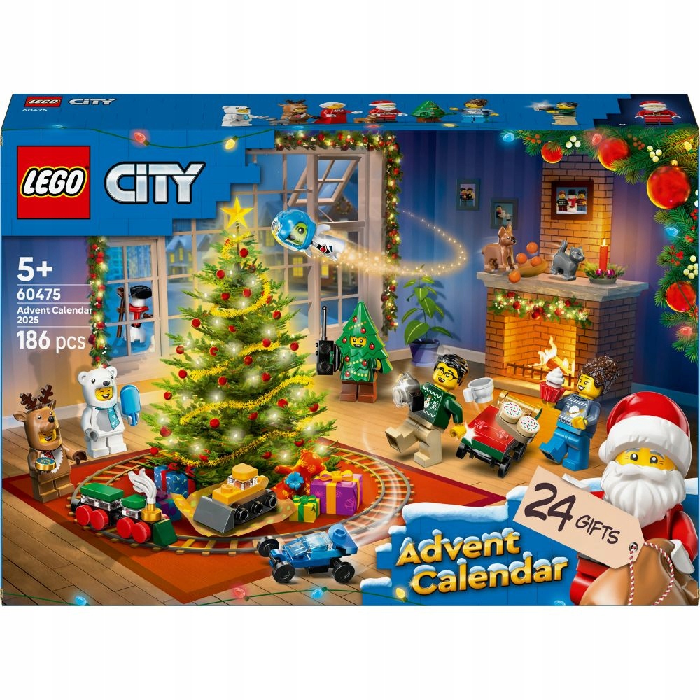 Lego City Adventní Kalendář Na Rok 2025 Stavebnice Dárek 60475