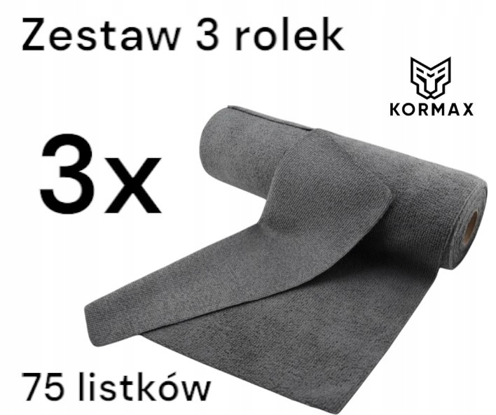 Utierky Z Mikrovlákna V Rolke 30 x 30 cm Uterák Mikrovlákno 75ks x 3 rolky