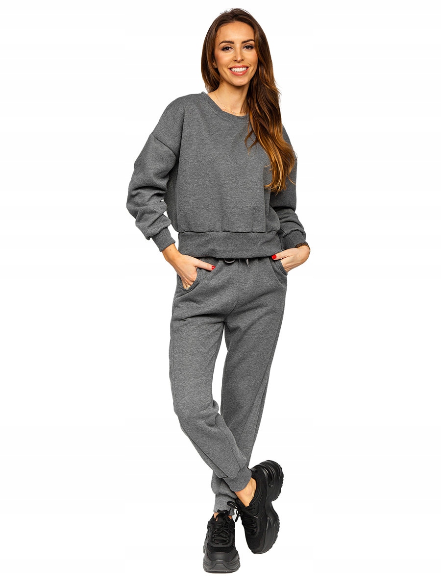 

Komplet Dresowy Dres Grafitowy 8C71 Denley_s