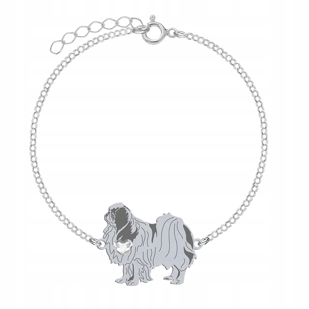 Stříbrný náramek s psem z Japonské Číny 925 Žena Dárek Gravírování Bonus