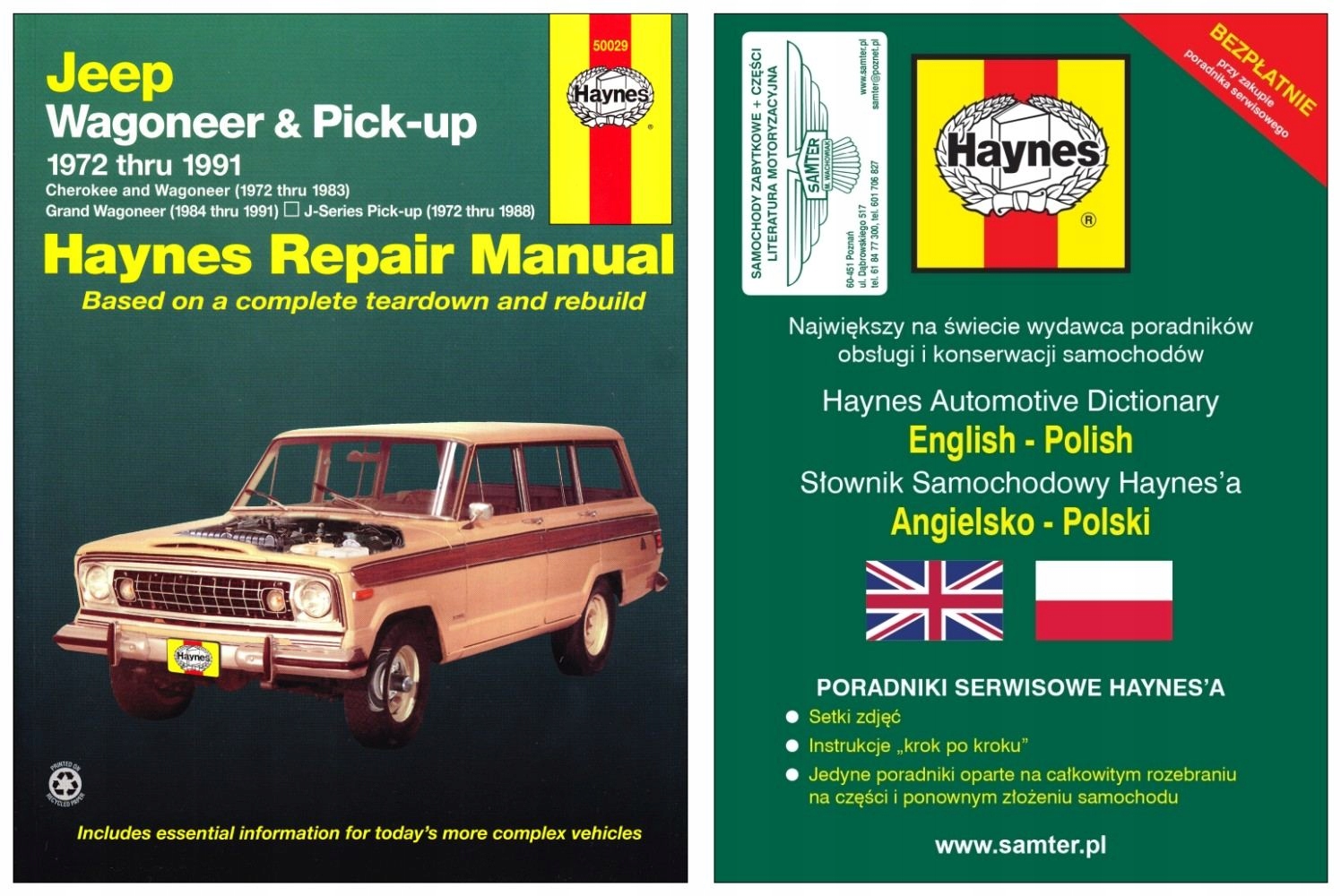 JEEP Wagoneer + Grand Cherokee J Pick-up (1972-1991) instrukcja +GRATIS 24h