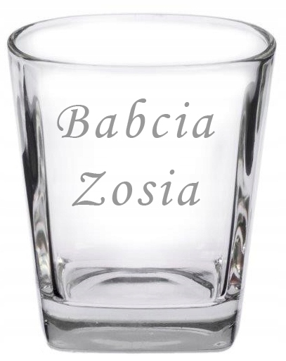 

Dzień Babci Szklanka z imieniem Babci Grawer