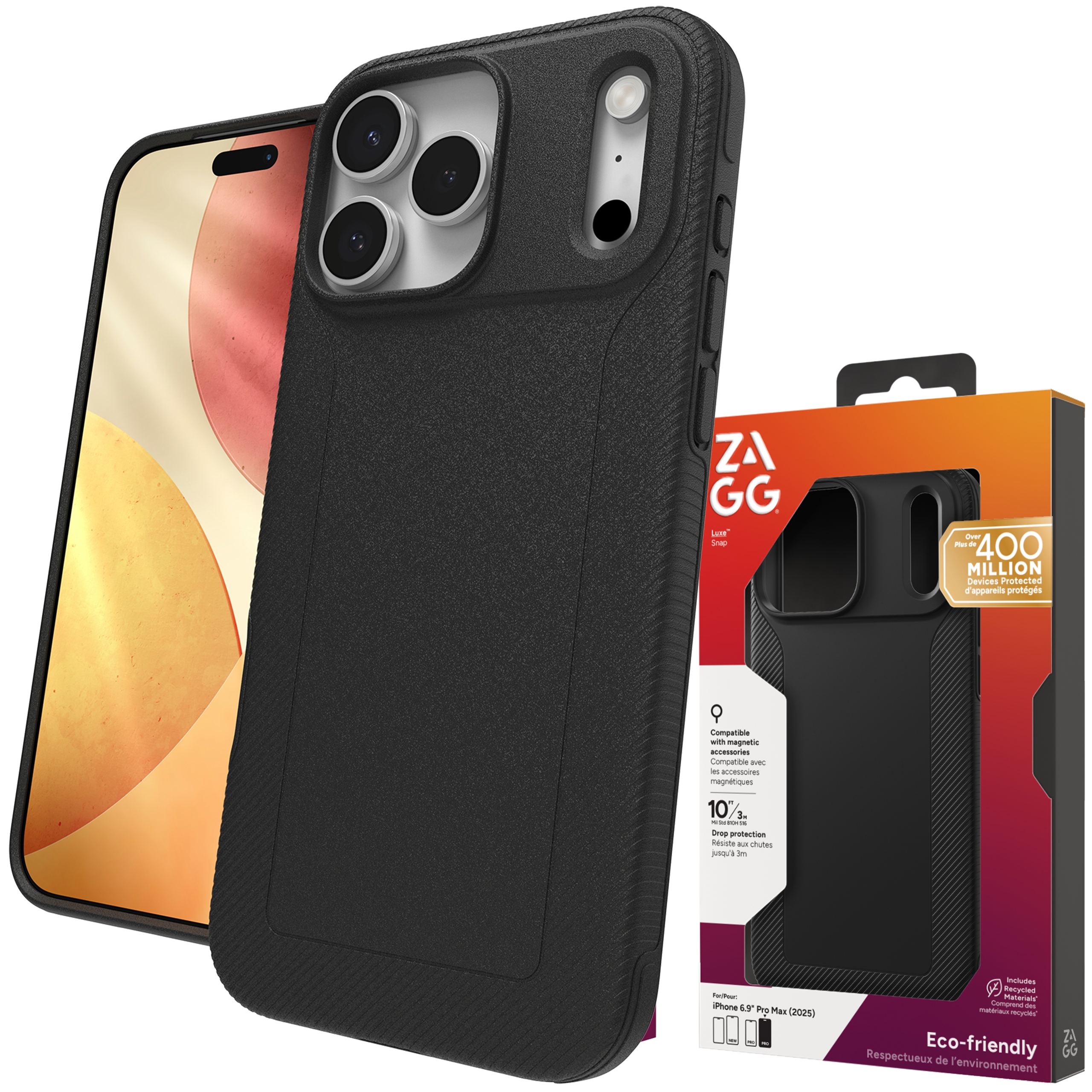 Zagg Luxe Snap Case Pouzdro s MagSafe pro iPhone 17 Pro Max Kryt