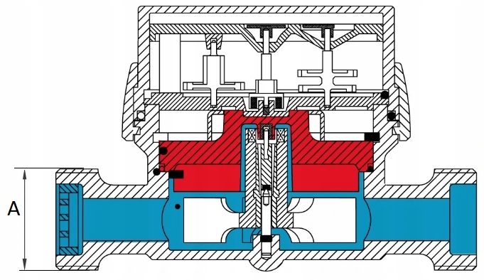 WODOMIERZ DN 15 AF Q3-1,6 m3/h ANTYMAGNETYCZNY 30° Marka BMeters