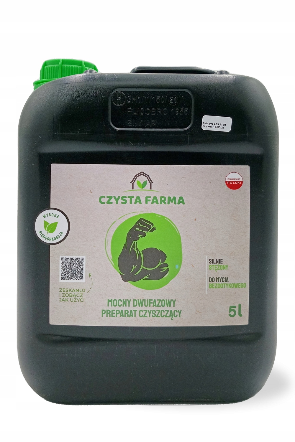 Mocny dwufazowy preparat czyszczący Czysta Farma 5 L