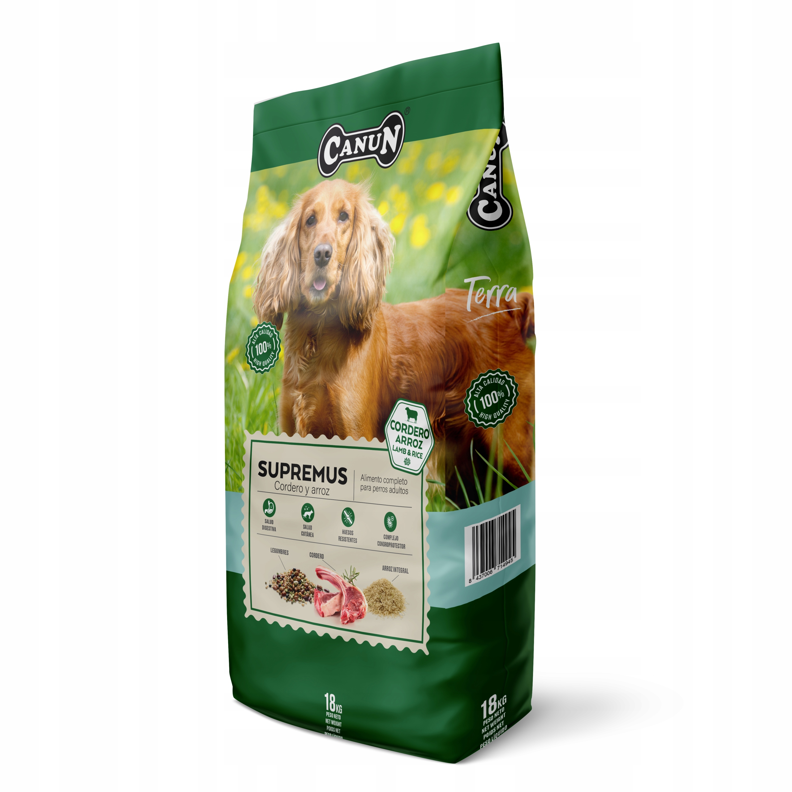 Levně Canun Terra Supremus s jehněčím masem 18 kg krmivo pro dospělé psy