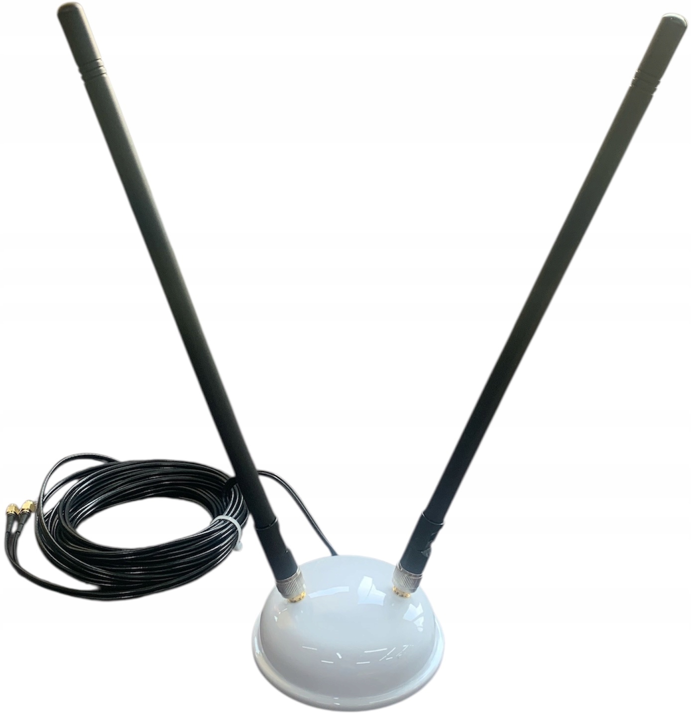 Všesměrová Anténa Dual Lte 2 x 9 dBi 2 x SMAm konektor na podstavci, kabel 5 m