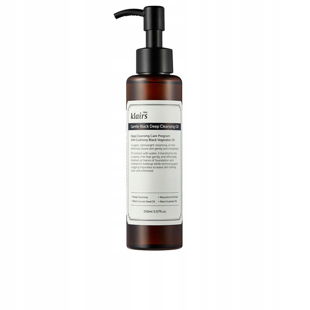 Odličovací olej Klairs Gentle Black 150 ml Čistící přípravek