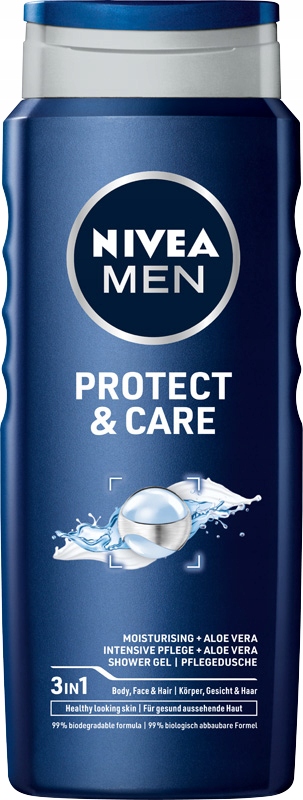 

Nivea Żel pod prysznic męski Protect Care 500ml