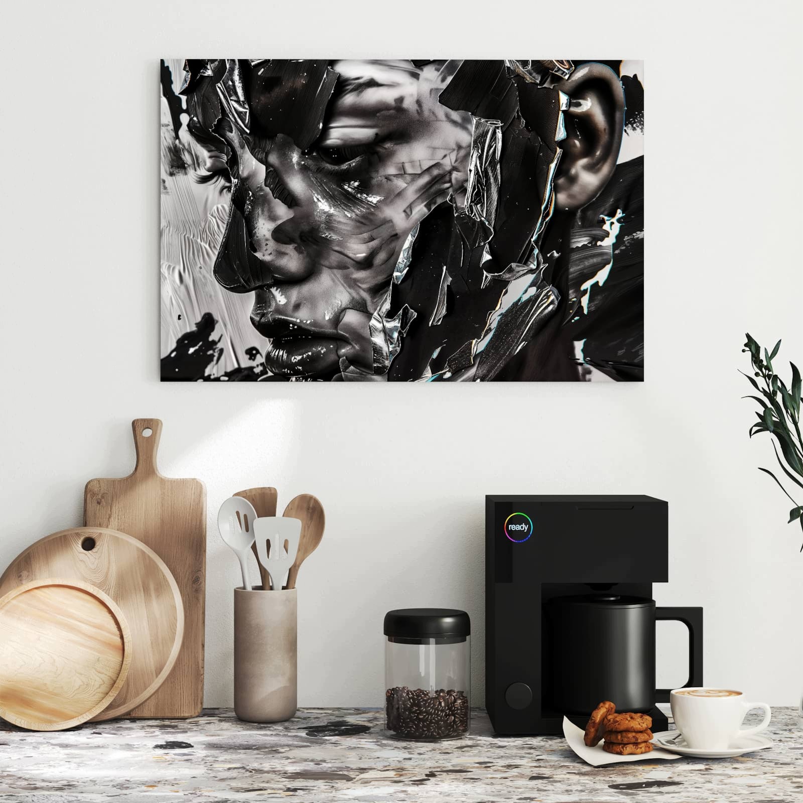 Magnetická tabule Abstraktní Portrét 60 × 40 cm