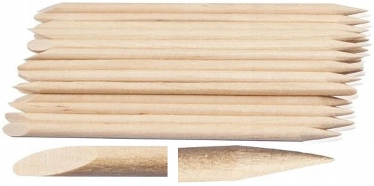 

Patyczki Drewniane Różane Do Manicure 100 szt 14cm