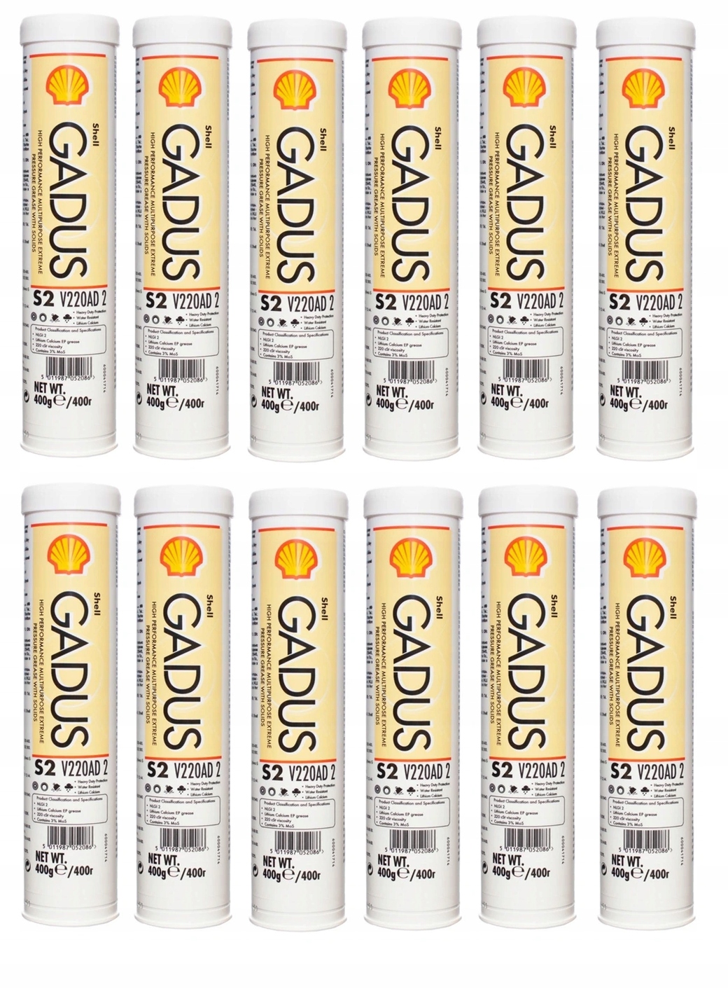 

Smar Shell Gadus S2 V220AD 2 400g 12X Kartuszy